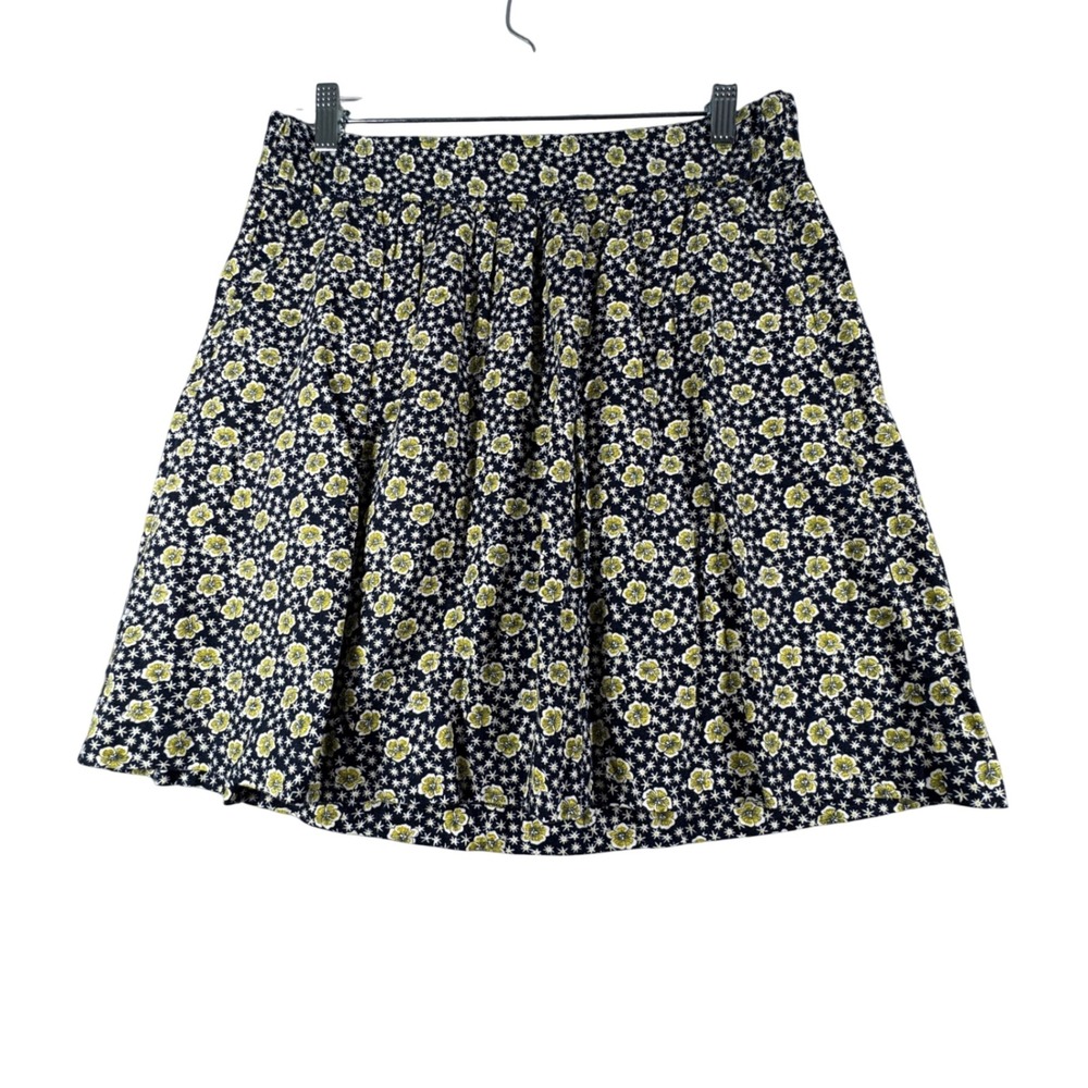 Loft Skirt Pockets A-Line  Floral‎ Casual Everyday Spring Summer Cute Size Small